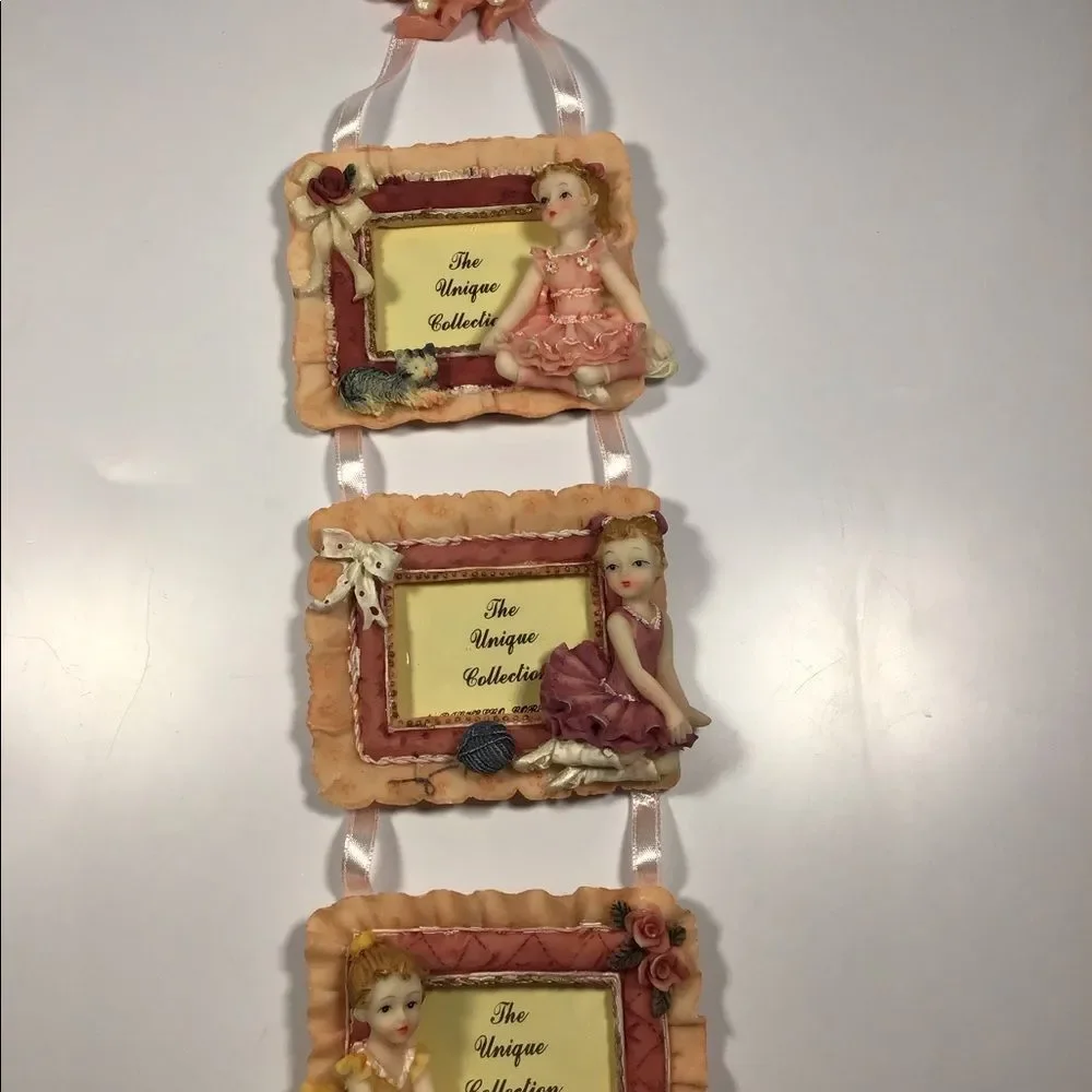 *M1 multi-opening resin photo frame for displaying multiple photos ballerina